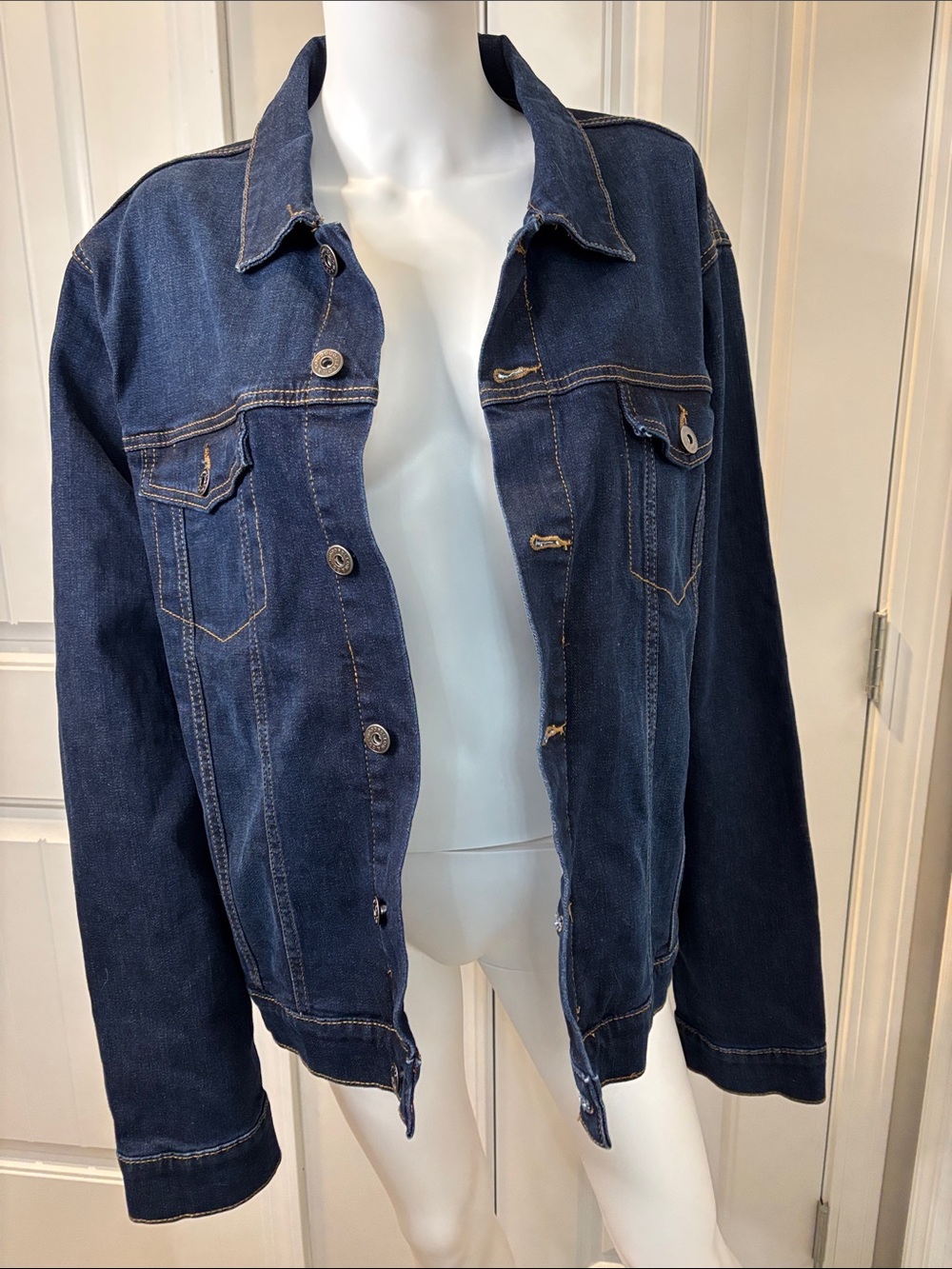 Goodfellow & Co Dark Blue Denim Trucker Jacket size XL New With Tags
